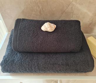 Ręcznik kąpielowy RIMINI 50x100 gładki grafitowy