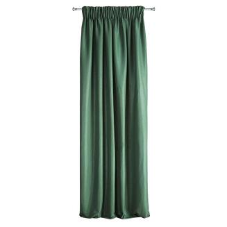 Zasłona gotowa na taśmie AGGIE 140x270 Eurofirany ciemny zielony