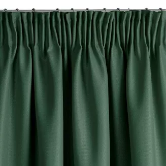 Zasłona gotowa na taśmie AGGIE 140x270 Eurofirany ciemny zielony