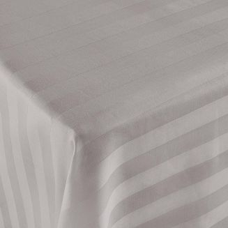 Prześcieradło satyna bambusowo-bawełniana STRIPE GREY 220x260 Darymex jednokolorowe szare