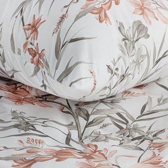 Pościel bawełniana renforce SARA 200x220 Eurofirany koralowy