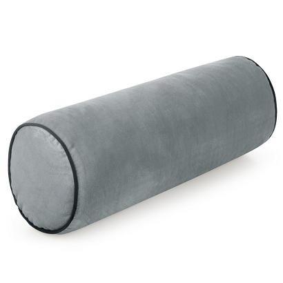 Poszewka dekoracyjna wałek GAJA5 15x45 Eurofirany srebrna z lamówką