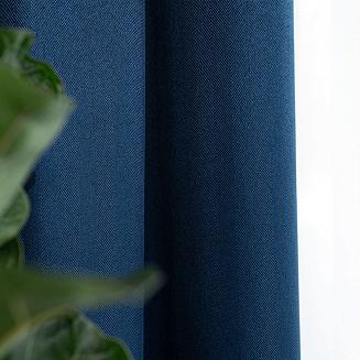 Zasłona gotowa na przelotkach JODEŁKA 140x250 niebieska