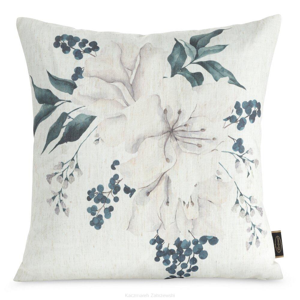 Poszewka dekoracyjna LEN 45x45 Eurofirany beżowy