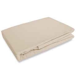 Prześcieradło flanelowe z gumką 220x200 Darymex jasno beżowe