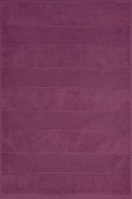 Dywanik łazienkowy 50x70 JESSI Eurofirany wytłaczany geometryczny amarantowy