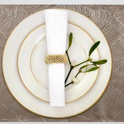 Obrus dekoracyjny ISLA 30x40 Eurofirany ciemnobeżowy