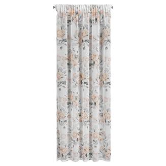 Zasłona gotowa na taśmie ELLIE Eurofirany kremowy