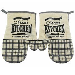 Rękawice kuchenne 18x27 z magnesem 2 szt. retro kitchen