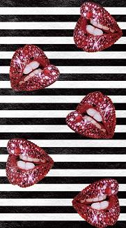 Ręcznik plażowy 100x180 biały czarny paski czerwone usta