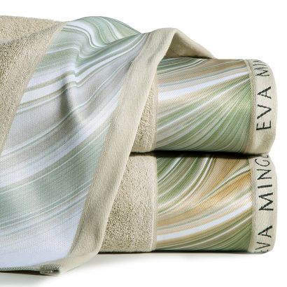 Ręcznik bawełniany SOPHIA 70x140 Eva Minge Eurofirany oliwkowy