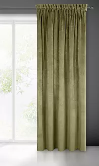 Zasłona gotowa na taśmie VILLA 140x270 Eurofirany oliwkowy