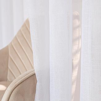 Firana gotowa na przelotkach NALA 200x250 biała