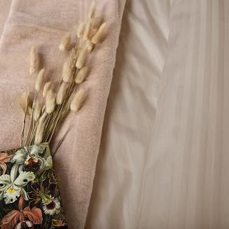 Pościel satyna bawełniana adamaszek 140x200 cappuccino