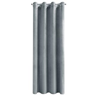 Zasłona gotowa na przelotkach MELANIE 140x260 Eurofirany szary