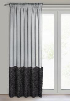 Firana gotowa na taśmie MARION 140x270 Eurofirany czarny