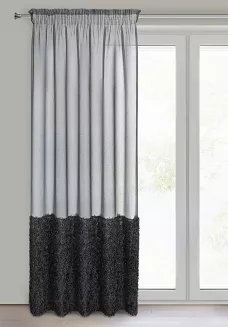 Firana gotowa na taśmie MARION 140x270 Eurofirany czarny