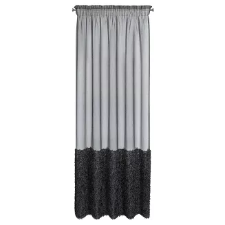 Firana gotowa na taśmie MARION 140x270 Eurofirany czarny