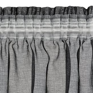 Firana gotowa na taśmie MARION 140x270 Eurofirany czarny