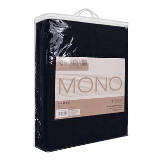 Koc bawełniano-akrylowy MONO 150x200 granatowy