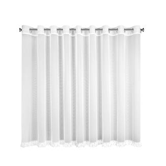 Firana gotowa na przelotkach SYLVI 300x150 Eurofirany biały