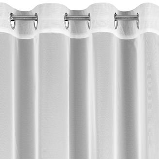 Firana gotowa na przelotkach SYLVI 300x150 Eurofirany biały