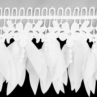 Firana gotowa na przelotkach SYLVI 300x150 Eurofirany biały