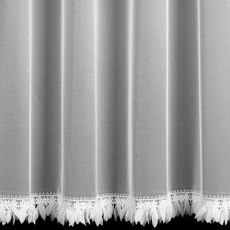 Firana gotowa na przelotkach SYLVI 300x150 Eurofirany biały