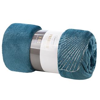 Koc narzuta GINKO1 150x200 Eurofirany niebieski