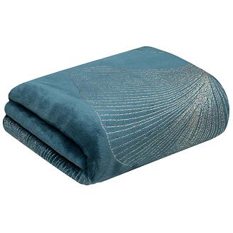 Koc narzuta GINKO1 150x200 Eurofirany niebieski