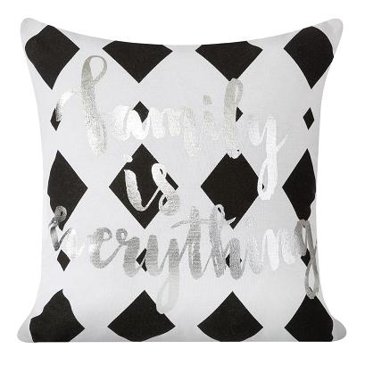 Poszewka dekoracyjna ENOLA 40x40 Eurofirany biała / srebrna