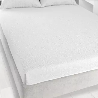 Prześcieradło frotte bez gumki Tulipan 175x220 ZWOLTEX biały GRUBE