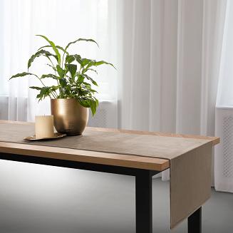 Bieżnik dekoracyjny SOFT 40x140 welurowy beżowy