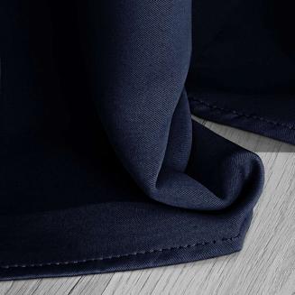 Granatowa Zasłona Zaciemniająca Na Taśmie Blackout 140x270 HOLD