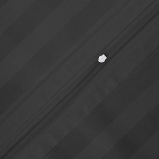 Poszewka satyna bambusowo-bawełniana STRIPE BLACK 40x40 Darymex jednokolorowa czarna