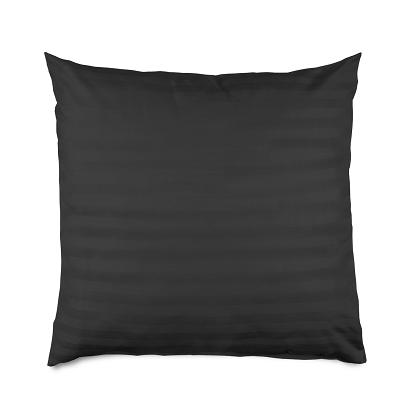 Poszewka satyna bambusowo-bawełniana STRIPE BLACK 40x40 Darymex jednokolorowa czarna