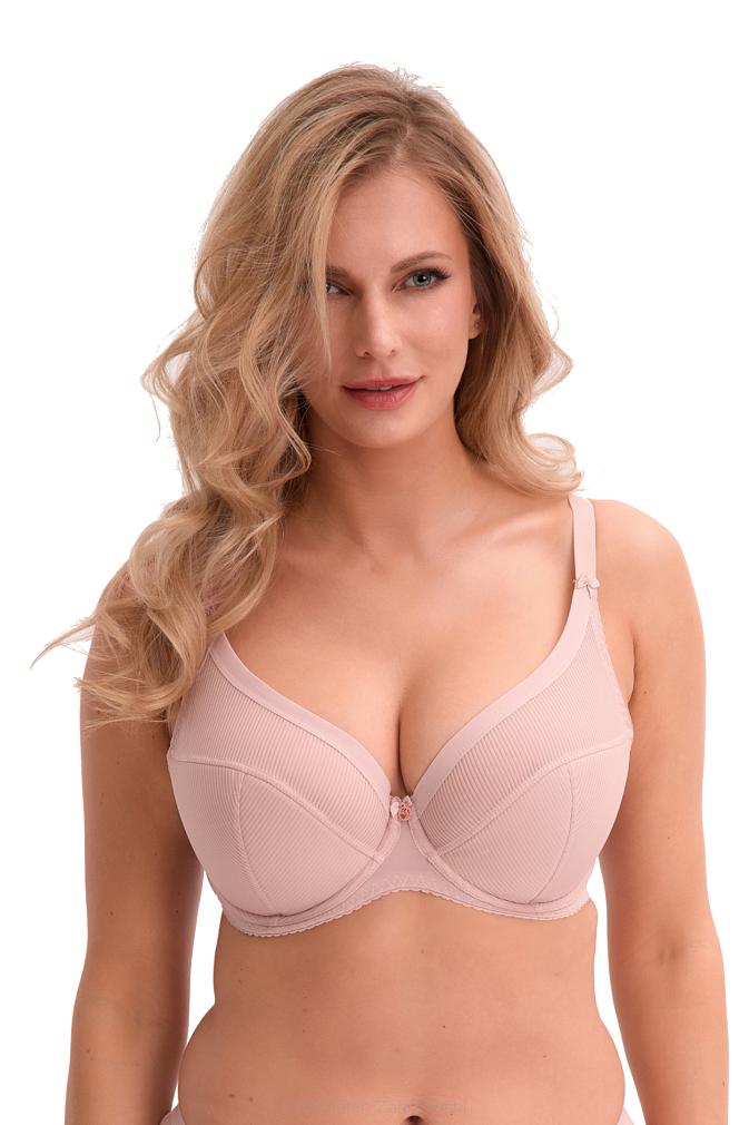 Biustonosz Semi-Soft Sonia 1058 półusztywniany różowy