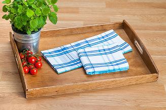 Ścierka kuchenna bawełniana Adela 45x65 niebieska