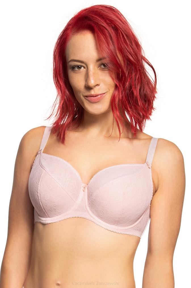 Biustonosz GAIA Semi-Soft Sandy 594 półusztywniany różowy