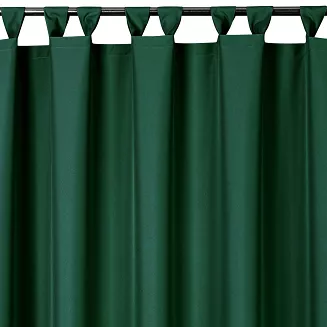 Zasłona gotowa na szelkach wodoodporna GARDEN 155x220 ogrodowa ciemnozielona
