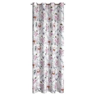 Zasłona gotowa na przelotkach ROSELIN 140x250 Eurofirany biały