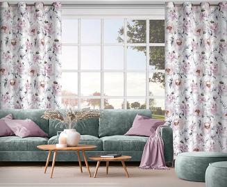 Zasłona gotowa na przelotkach ROSELIN 140x250 Eurofirany biały