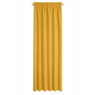 Zasłona gotowa na taśmie RITA 140x270 Eurofirany musztardowy