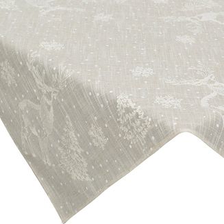 Obrus świąteczny 85x85 Eurofirany beżowy