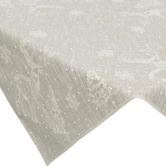 Obrus świąteczny 85x85 Eurofirany beżowy
