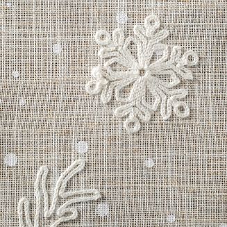 Obrus świąteczny 85x85 Eurofirany beżowy