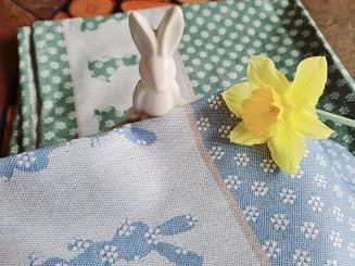 Ścierka kuchenna WIELKANOCNA 50x70 Zwoltex wzór SZARAK niebieska