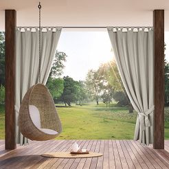 Zasłona gotowa na szelkach GARDEN 155x260 Eurofirany beżowy