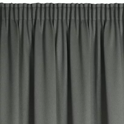 Zasłona gotowa na taśmie CARLO 130x300 Eurofirany popielata