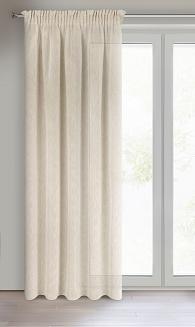 Zasłona gotowa na taśmie ANGELICA 140x270 Eurofirany beżowy